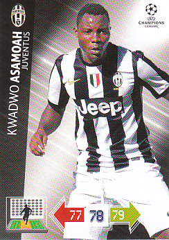 Kwadwo Asamoah Juventus FC 2012/13 Panini Adrenalyn XL CL #117